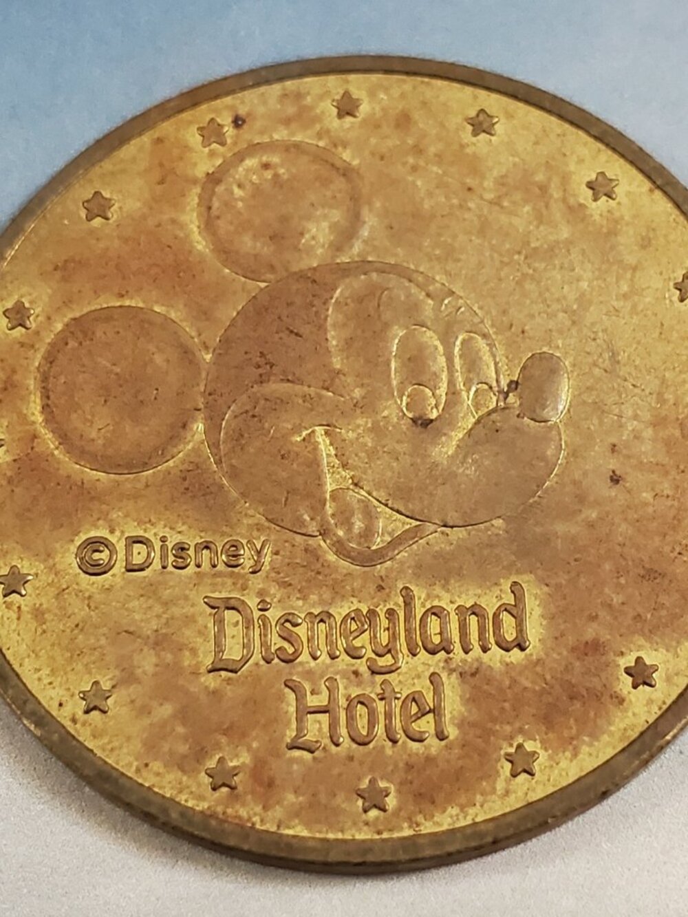 Disneyland Hotel 1990 Mickey Castle Token/Coin for Paddleboat Rentals, Etc...